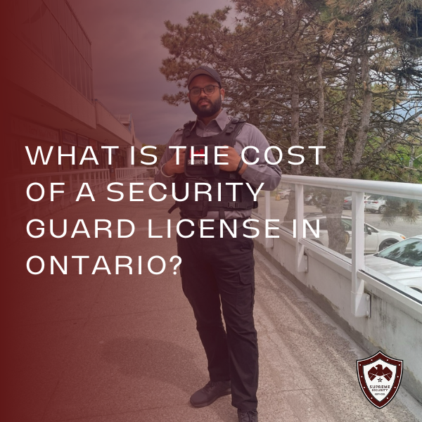 security guard license in Ontario
