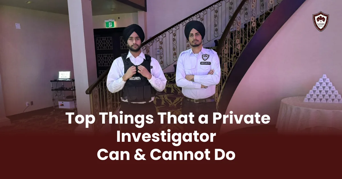 What Can a Private Investigator Do in Canada?