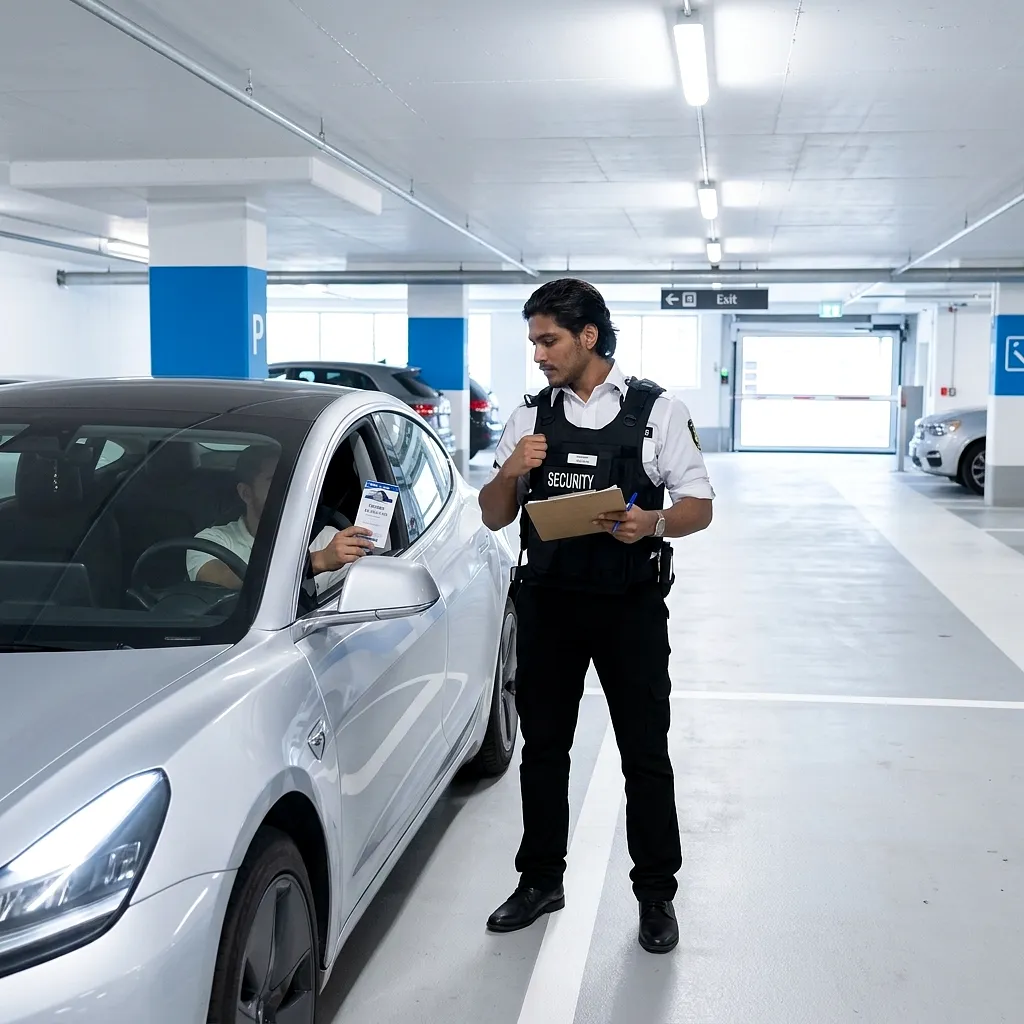 Parking garage activity where live monitoring can help review vehicle movement and access issues