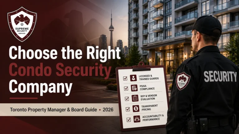 How to Choose a Condo Security Company in Toronto
