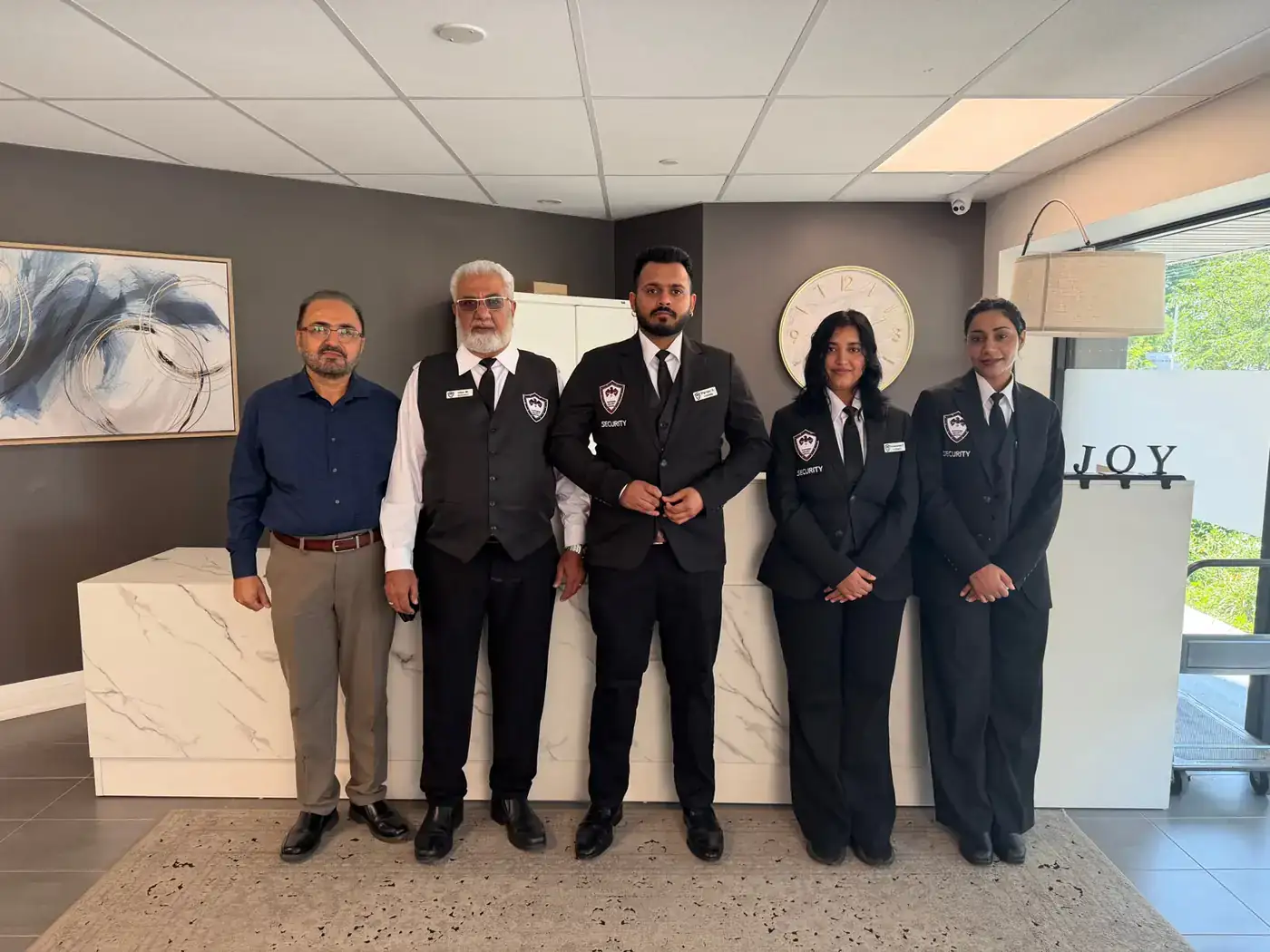 Supreme Security leadership with the licensed guard team serving Toronto and the GTA