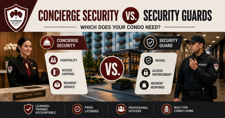 Concierge Security vs. Security Guards: Which Does Your Condo Need