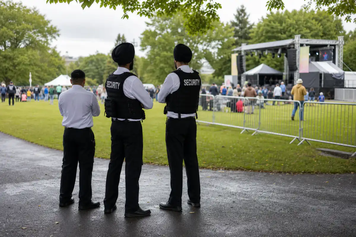 Supreme Security officers at a Brampton banquet and community event