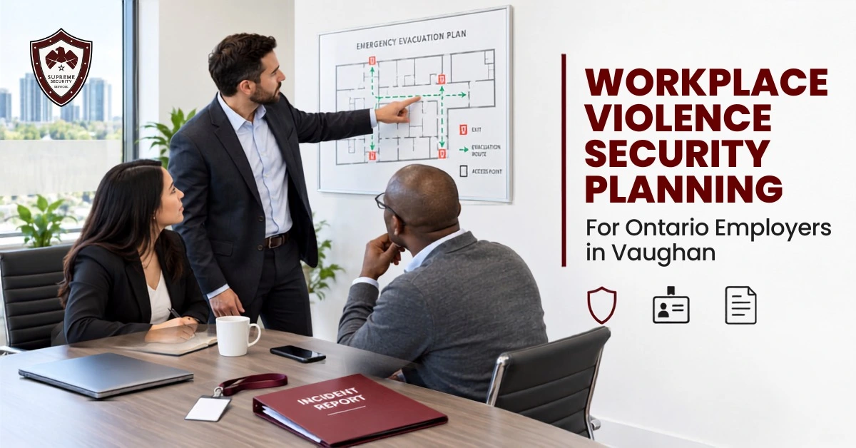 Workplace Violence Security Planning for Ontario Employers in Vaughan